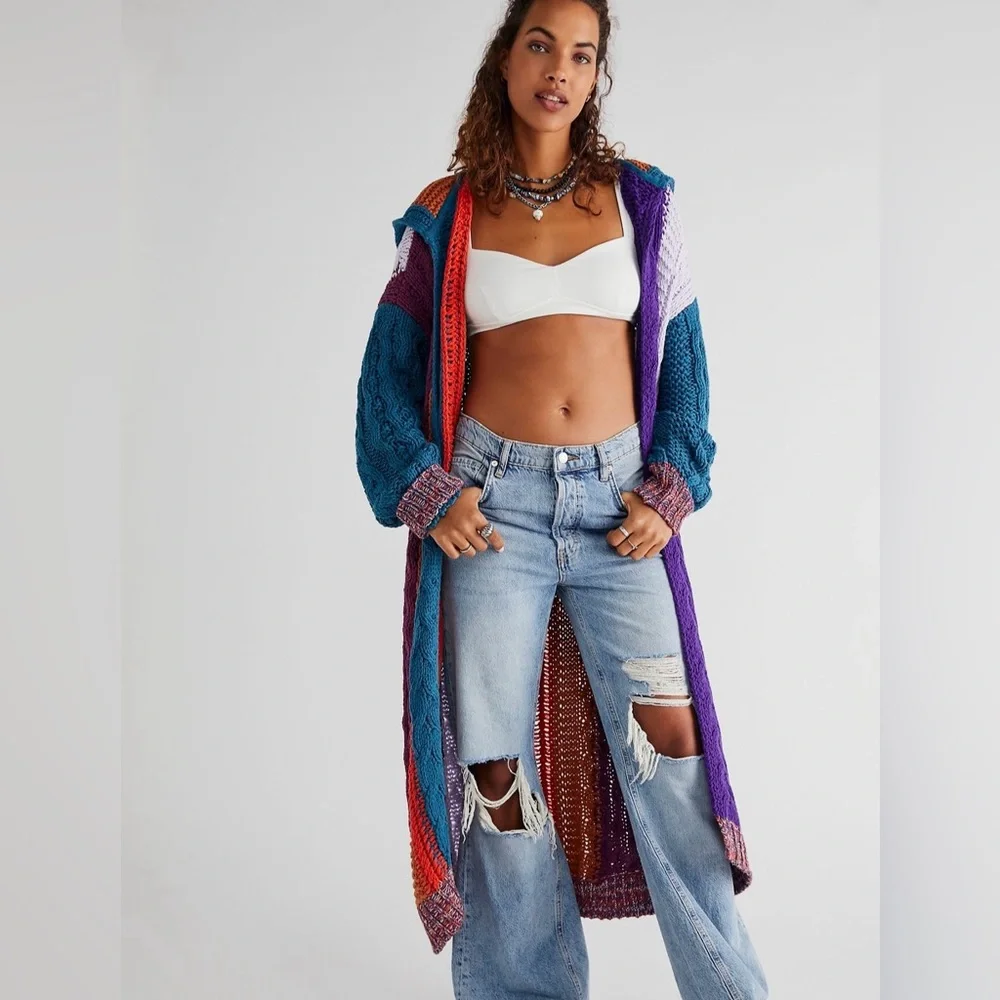 Rare Free People Hearts on Fire Cardi - Picture 2 of 5